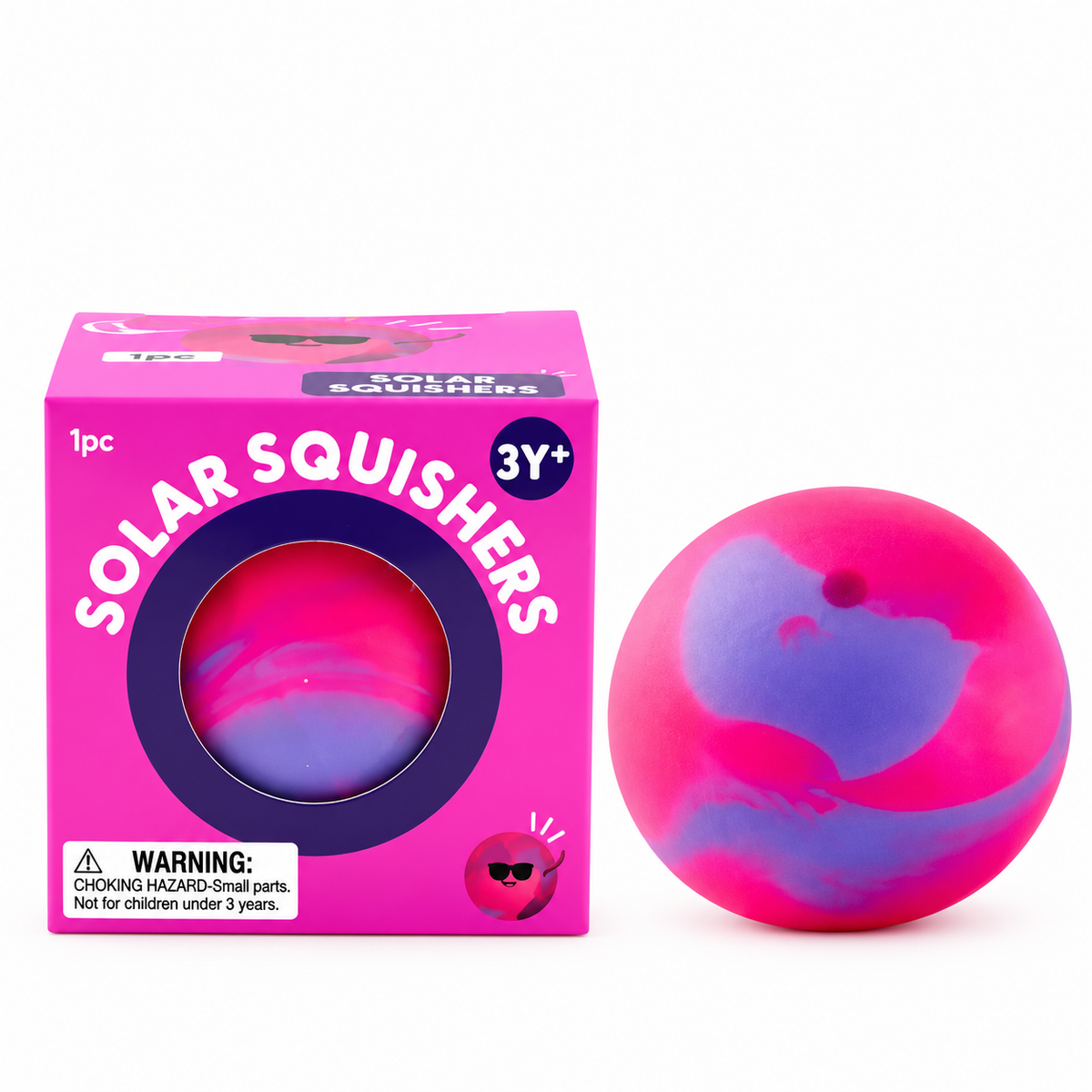 J'adore Solar Squishers Sensory Squishy – Marbled Squeeze Toy