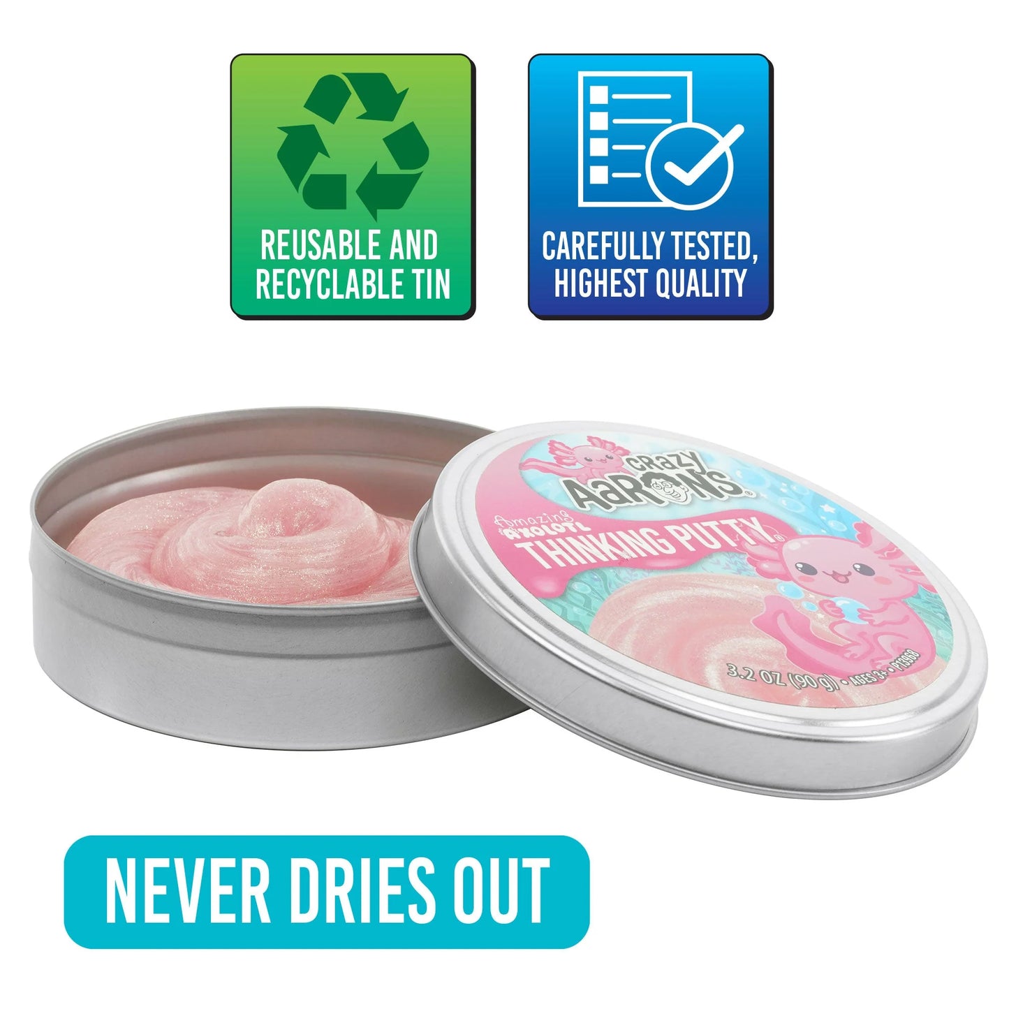 Amazing Axolotl Thinking Putty | Crazy Aaron's
