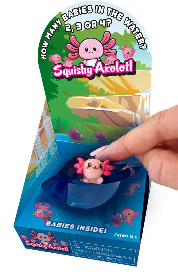 Cute Axolotl Squishy β Slow Rising Sensory Toy with Babies Inside