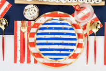 Load image into Gallery viewer, Red & Gold Bella Assorted Plastic Cutlery