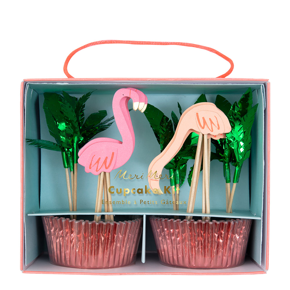 Neon Flamingo Cupcake Kit cute gift product