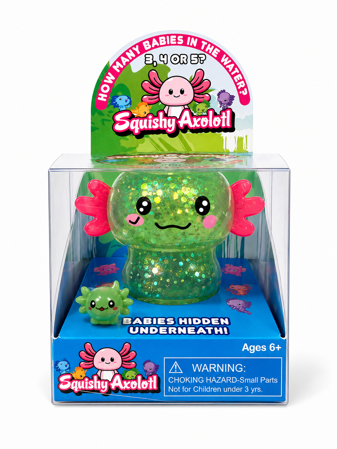 Cute Axolotl Squishy Green