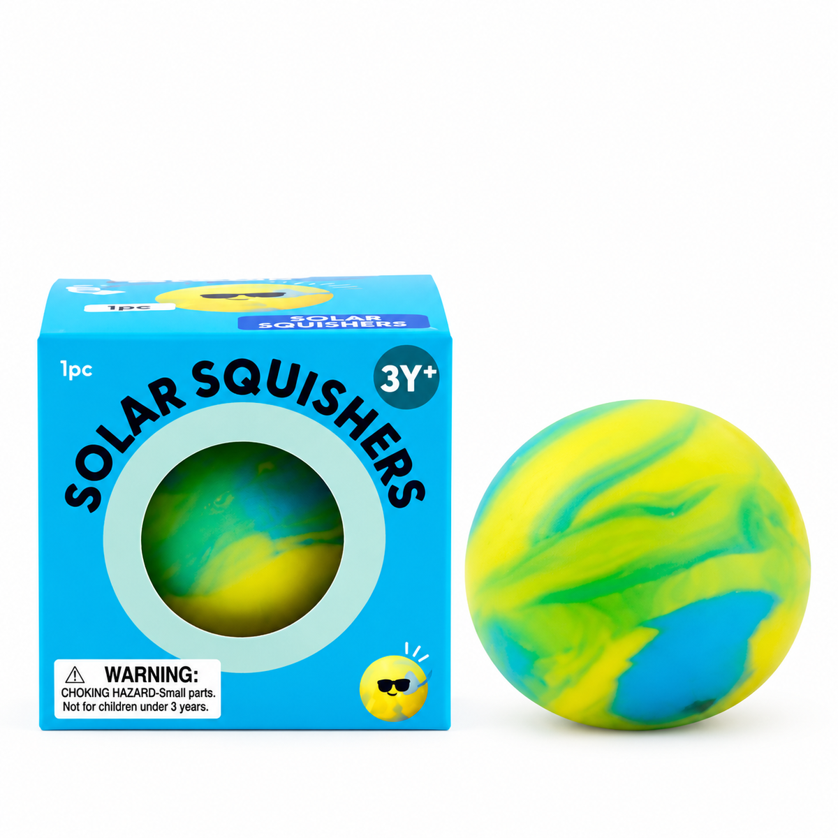 J'adore Solar Squishers Sensory Squishy – Marbled Squeeze Toy