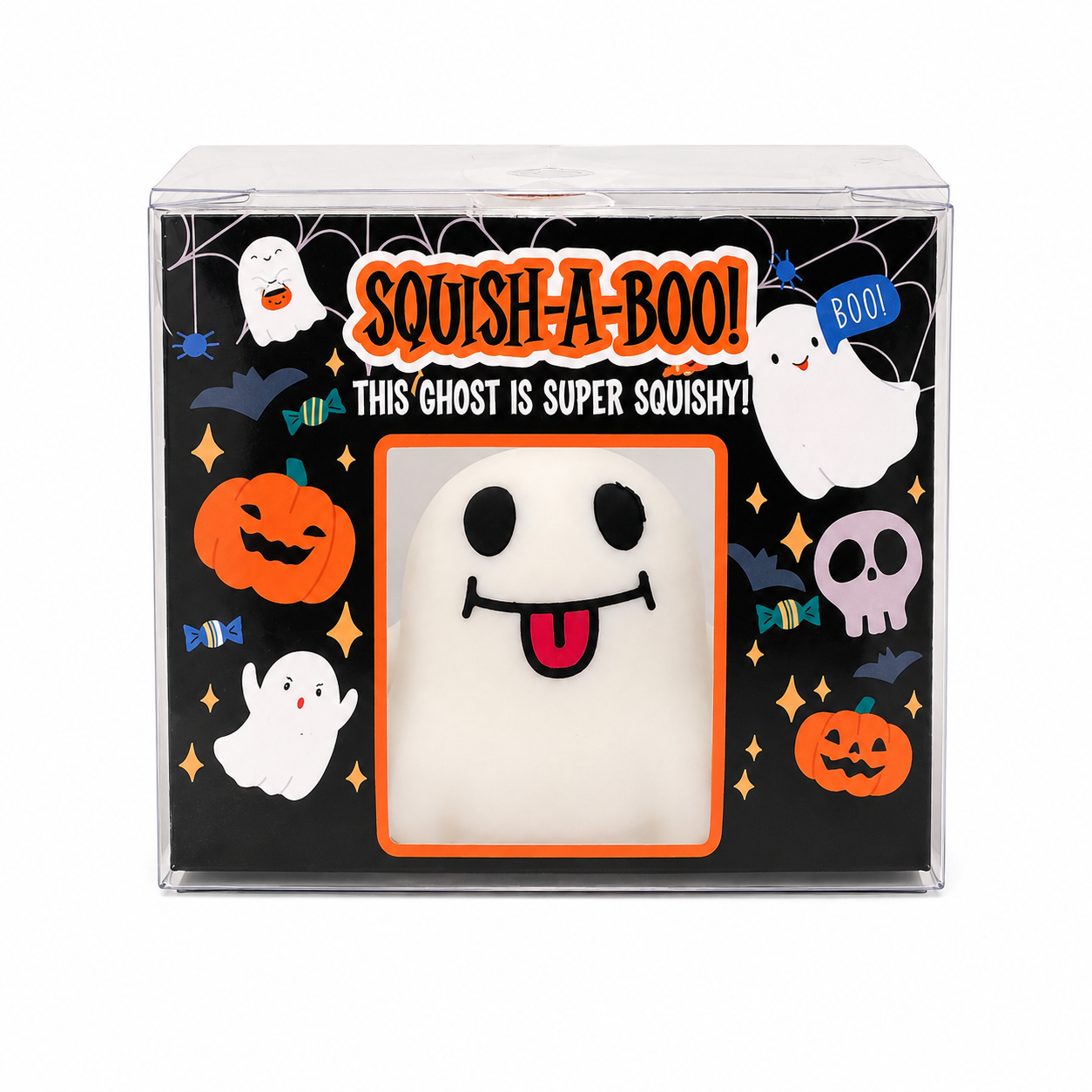 Squish-A-Boo™ Ghost Squishy – Halloween Sensory Fidget Toy by Zorbitz