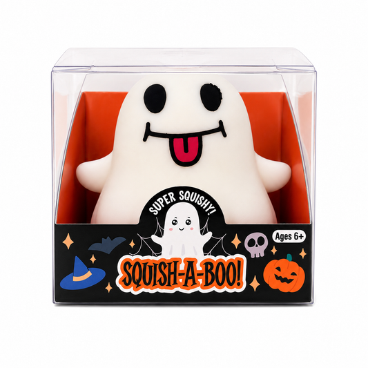 Squish-A-Boo™ Ghost Squishy – Halloween Sensory Fidget Toy by Zorbitz