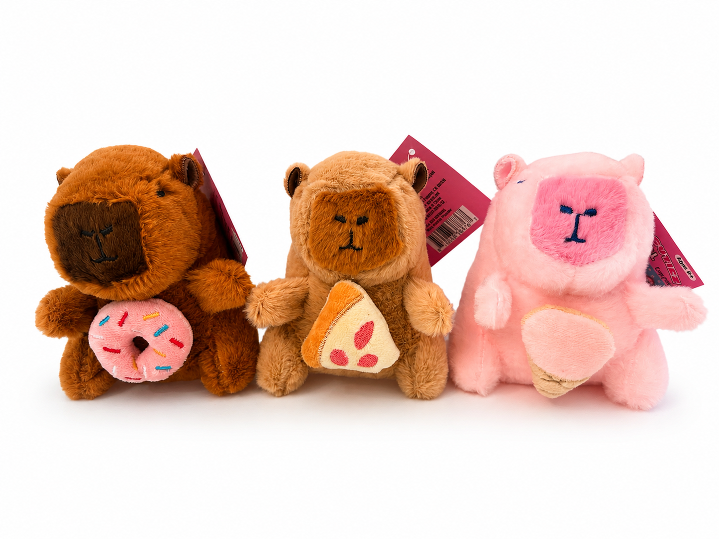 Cute Capybara Plush Bag Clip Keychain (Assorted Styles, 6-Inch)