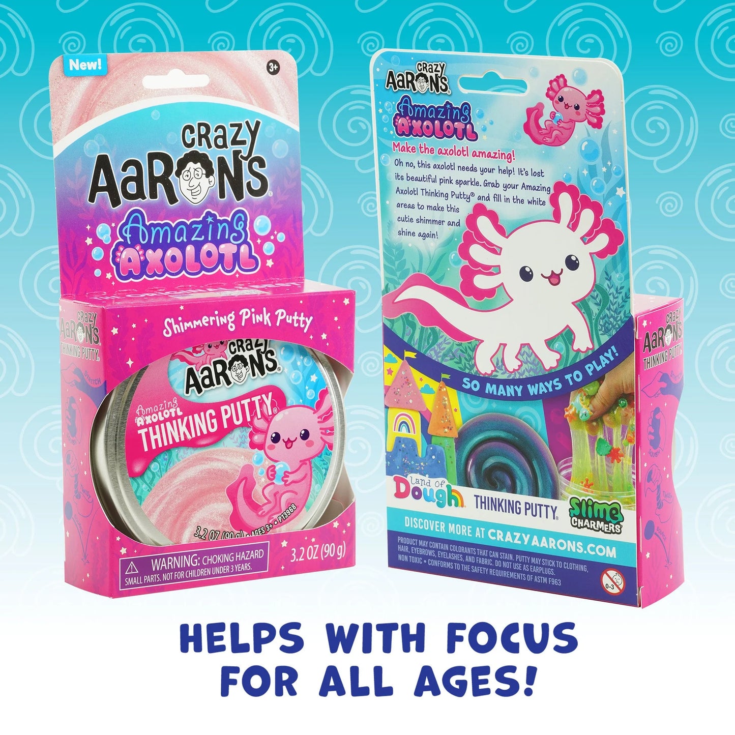 Amazing Axolotl Thinking Putty | Crazy Aaron's