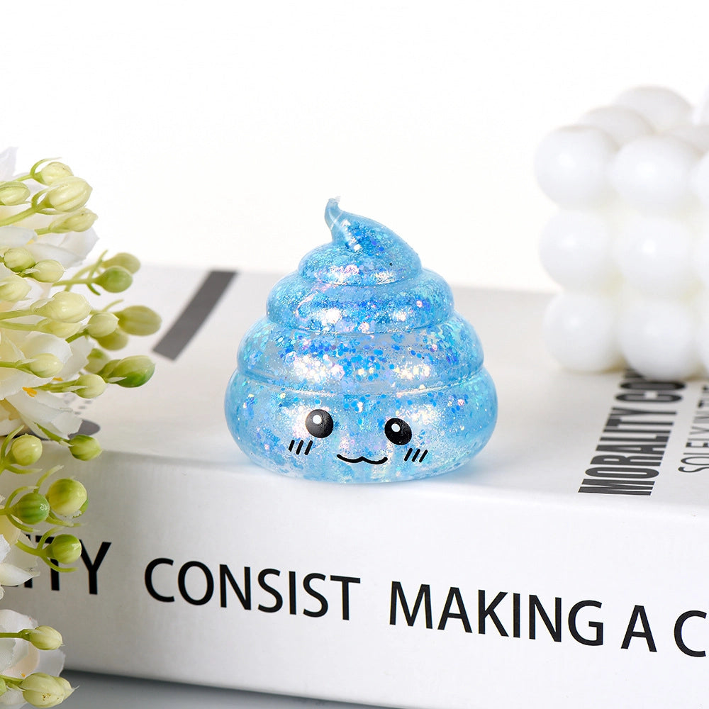 Kawaii Glitter Swirl Squishy Fidget