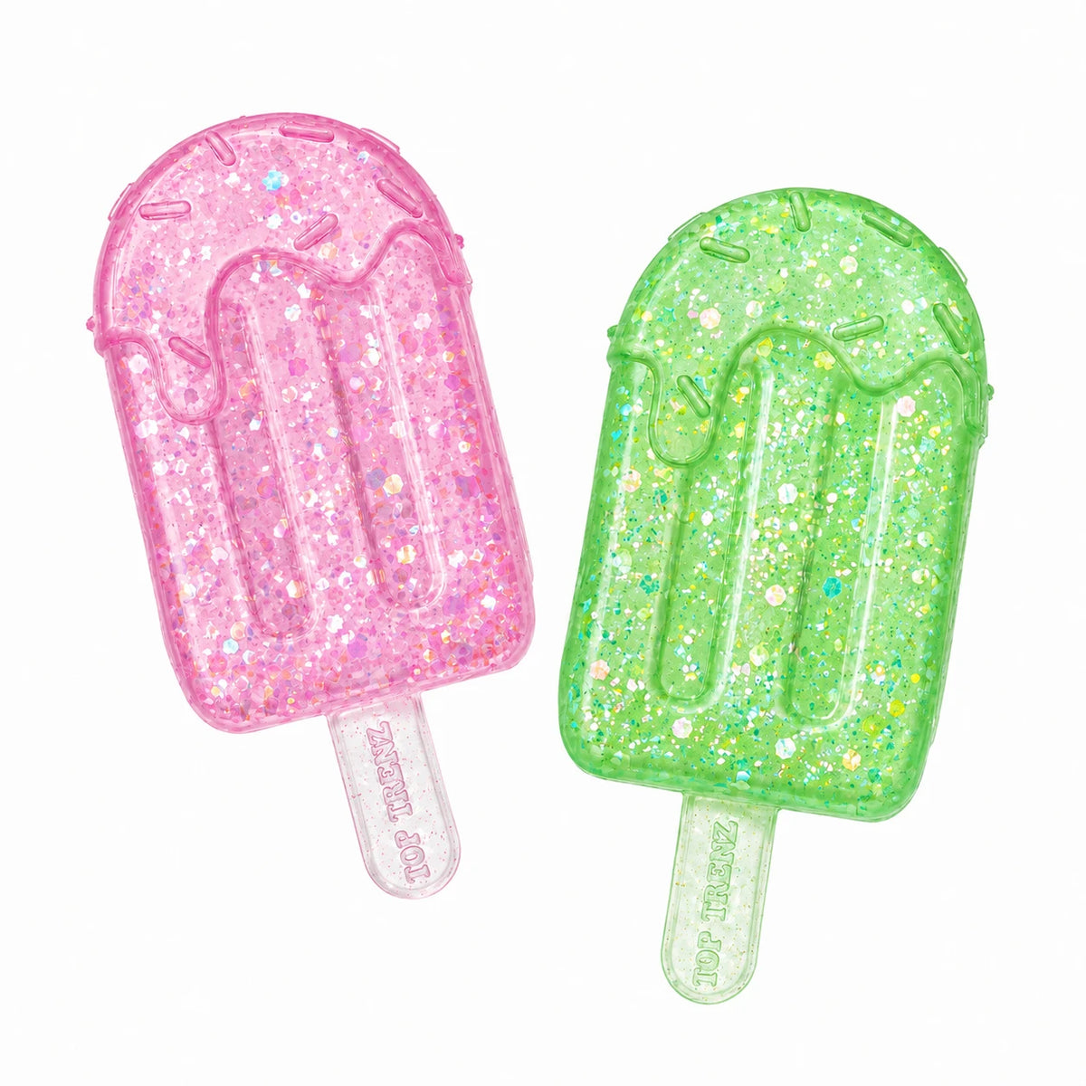 Pink & Green Super Duper Sugar Squisher – Sticky Glitter Mini Ice Pops Collection