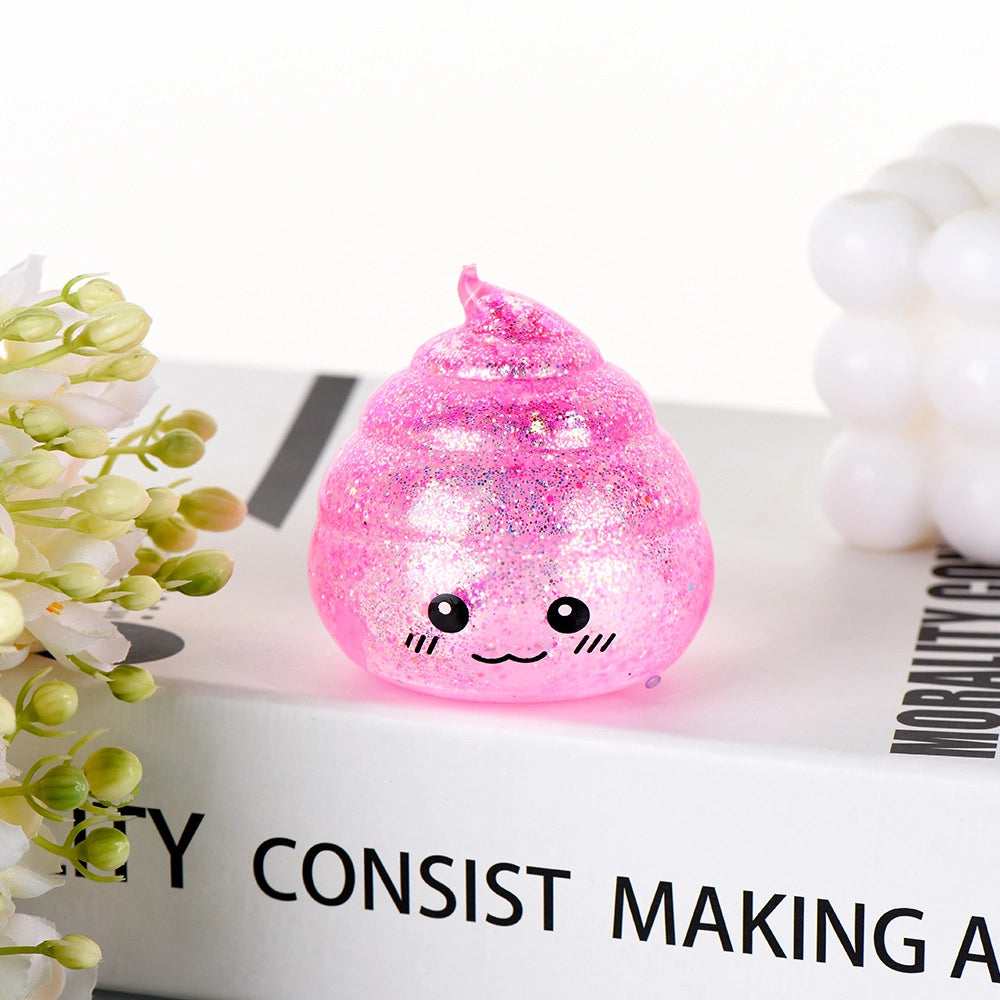 Kawaii Glitter Swirl Squishy Fidget