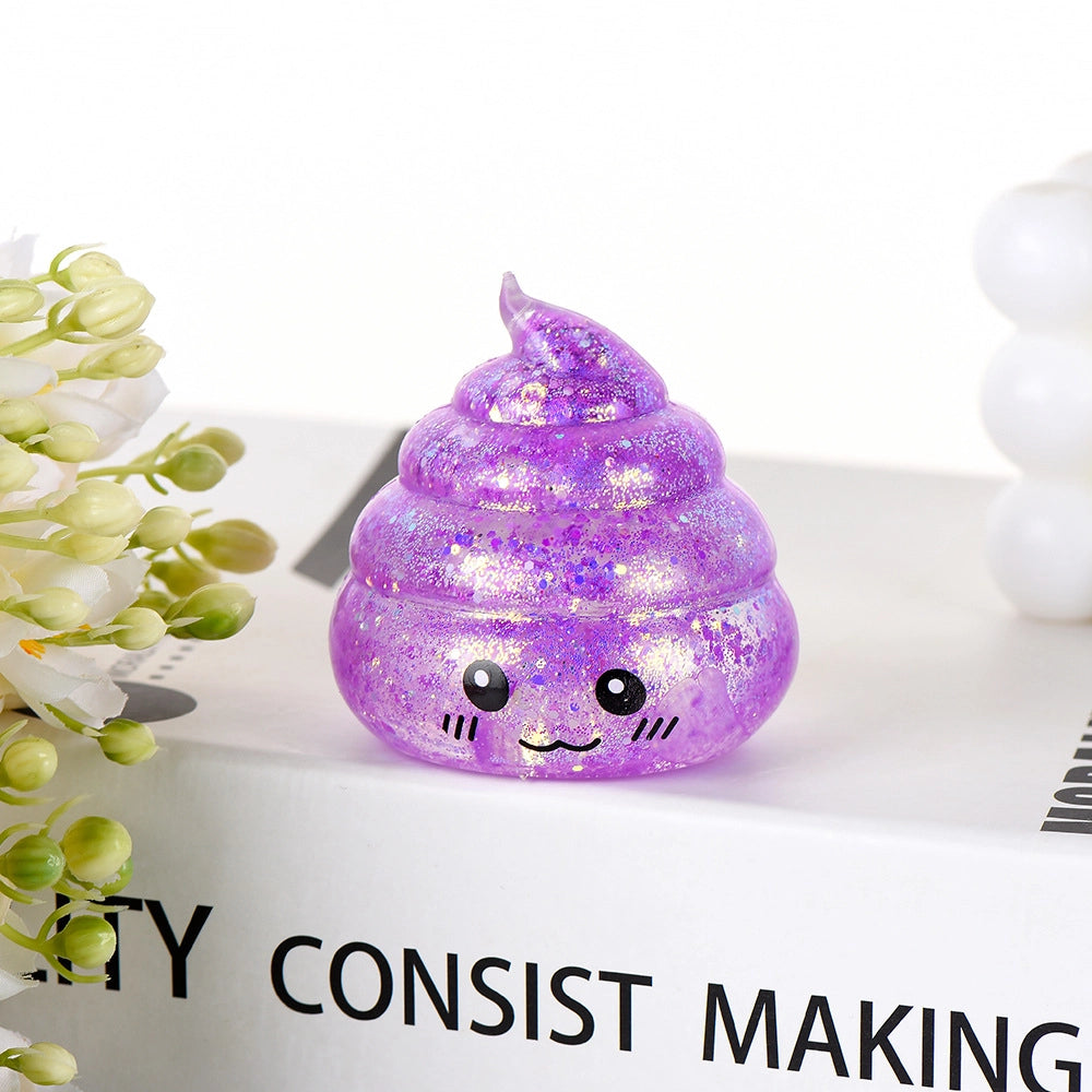 Kawaii Glitter Swirl Squishy Fidget