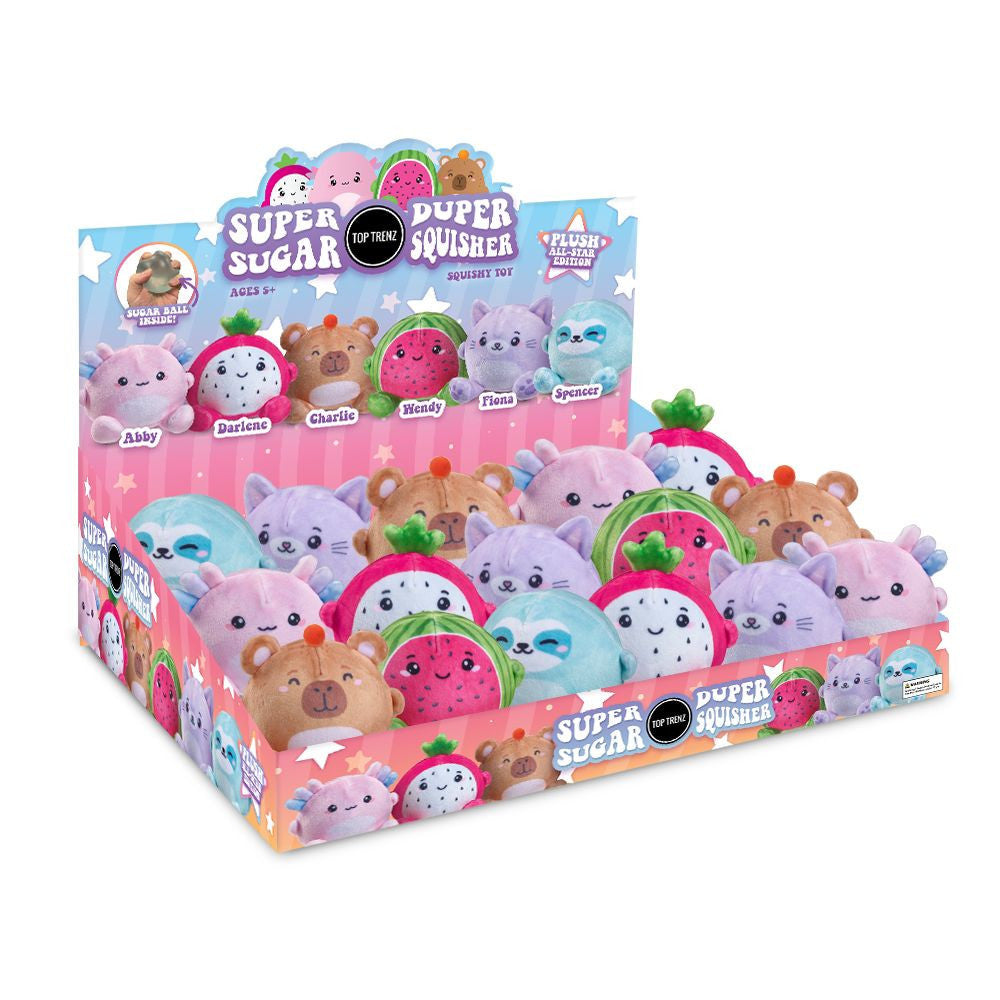 Super Duper Sugar Squisher Plush All-Stars Edition Display by Top Trenz