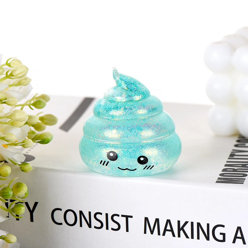 Kawaii Glitter Swirl Squishy Fidget