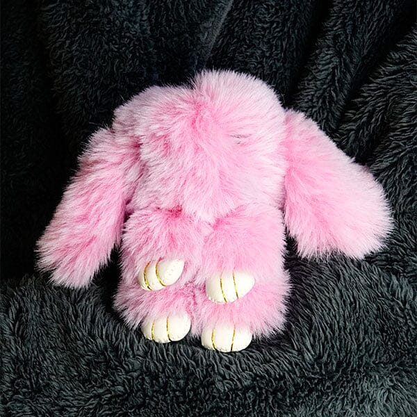 Blush Pink Bao Bunny furry kawaii plush keychain collectible