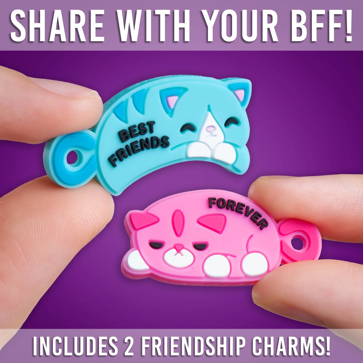 Sjare with your BFF include 2 friendship charms