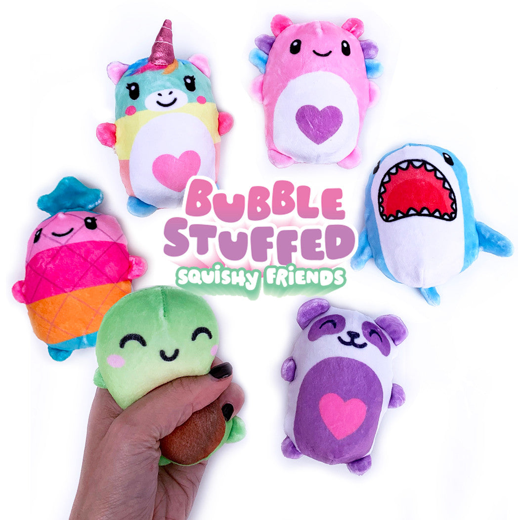 Bubble-Stuffed Squishy Friends  bubble-ball filling detail - by Top Trenz