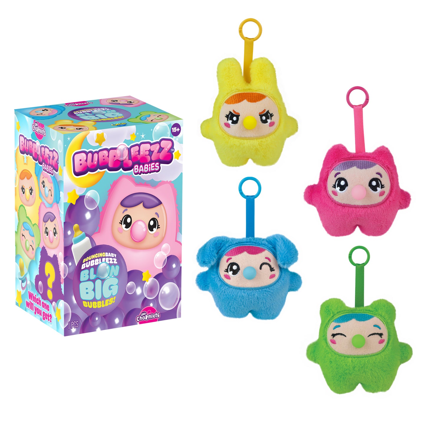 Bubbleezz Babies plush blind box keychain collectible display