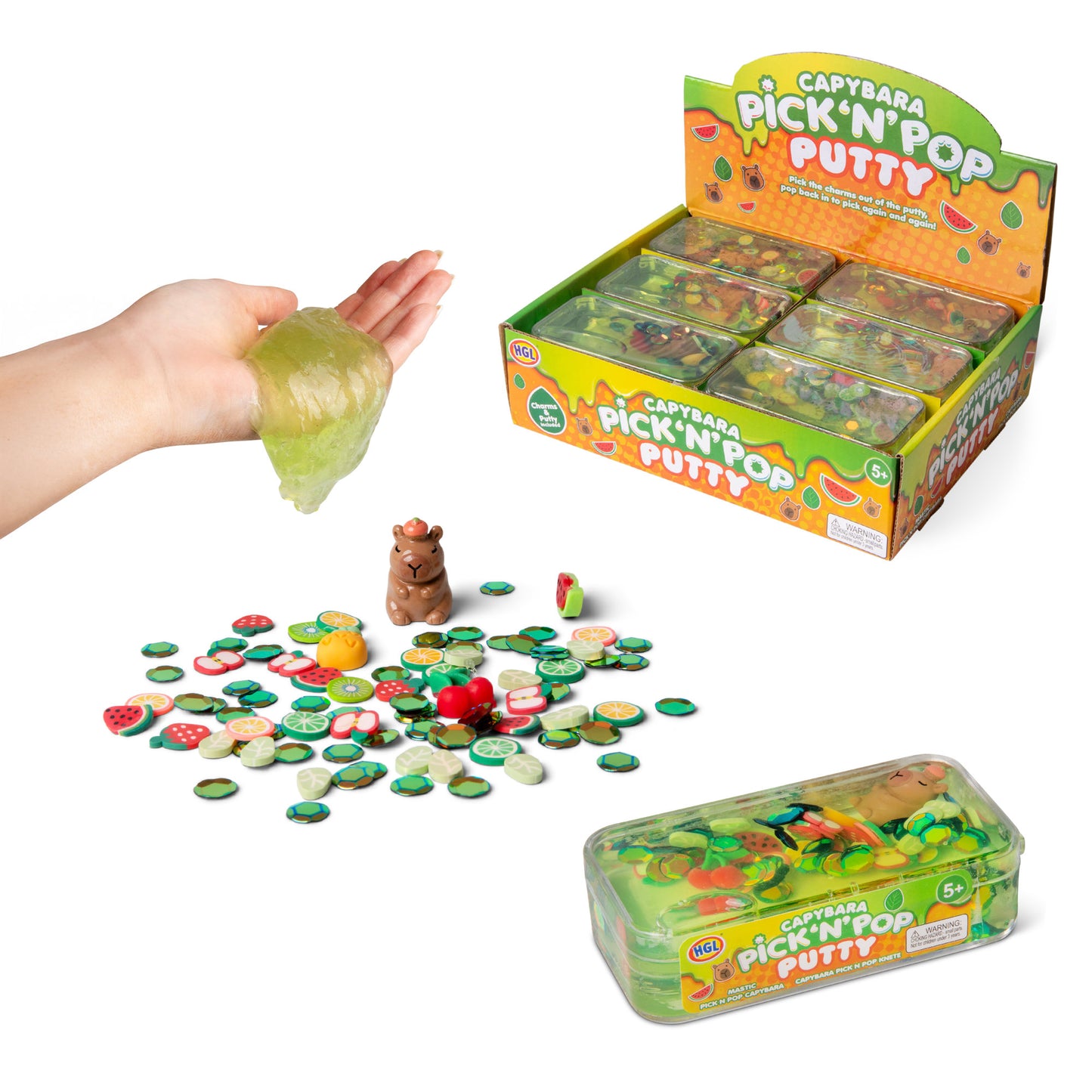 Capybara Pick N Pop Putty sensory toy - picking toy
