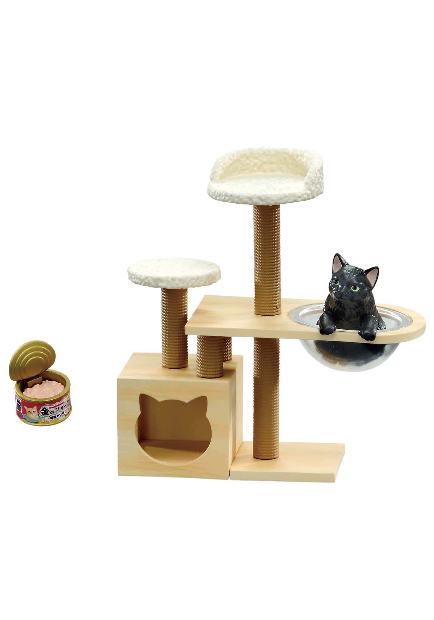 cat-tower-miniature-scene-rement