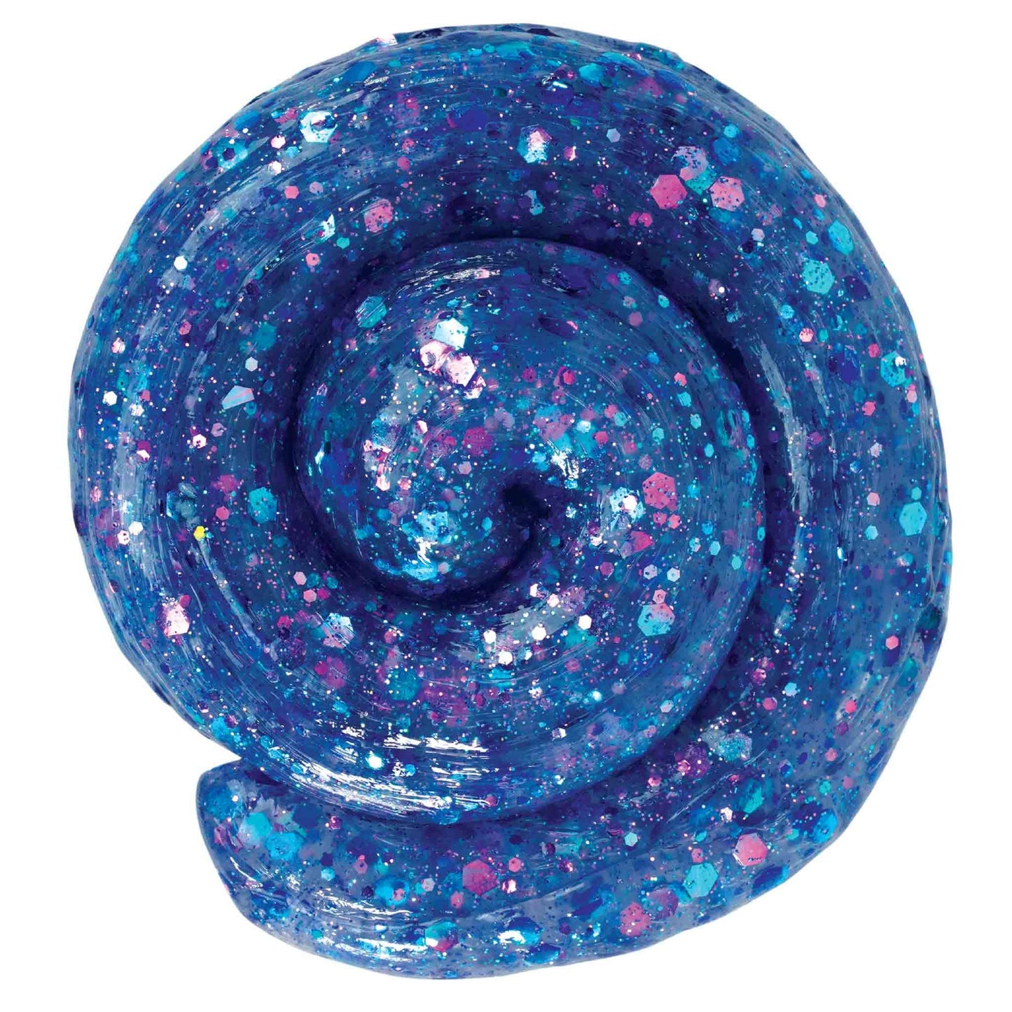 Mermaid tail sculpture created from Mermaid Tale Glowbrights Thinking Putty with glow-in-the-dark example inset.