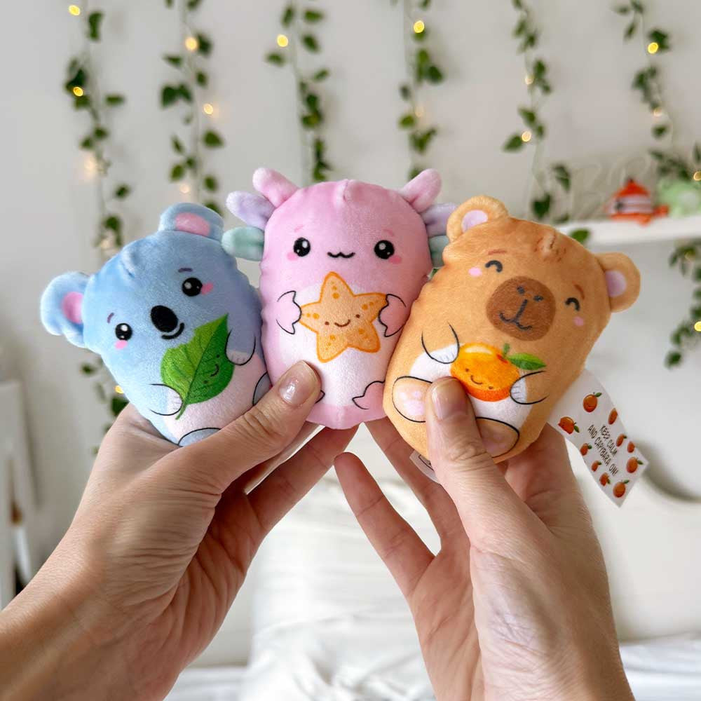 Emotional Support Squishy Friends character with affirmation