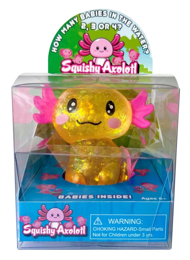 Cute Axolotl Squishy – Slow Rising Sensory Toy with Babies Inside