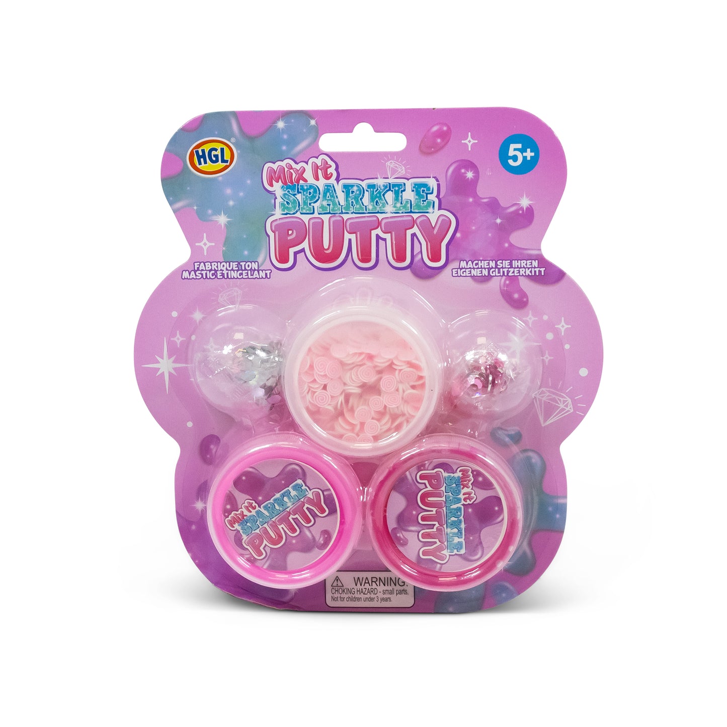 Mix It Sparkle Putty Kit packaging for cute gift or party favor