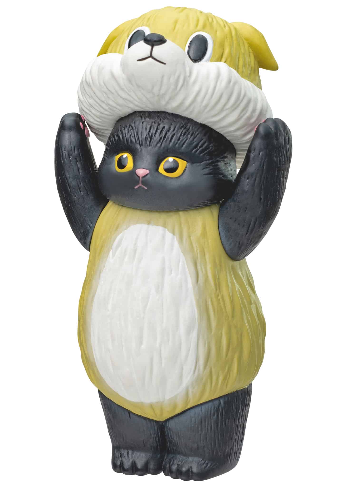 Mofusand cat wearing fox hood soft vinyl figure
