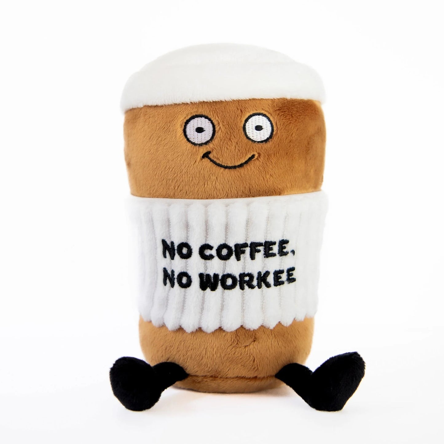 No Coffee No Workee Coffee Plush