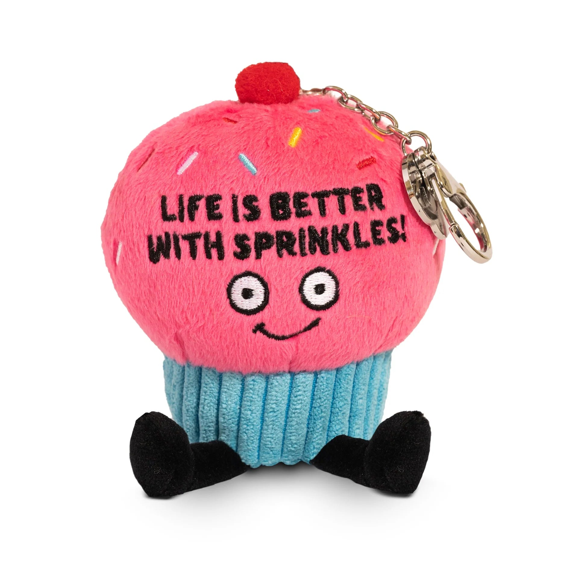 Punchkins cupcake plush bag charm life is better with sprinkles