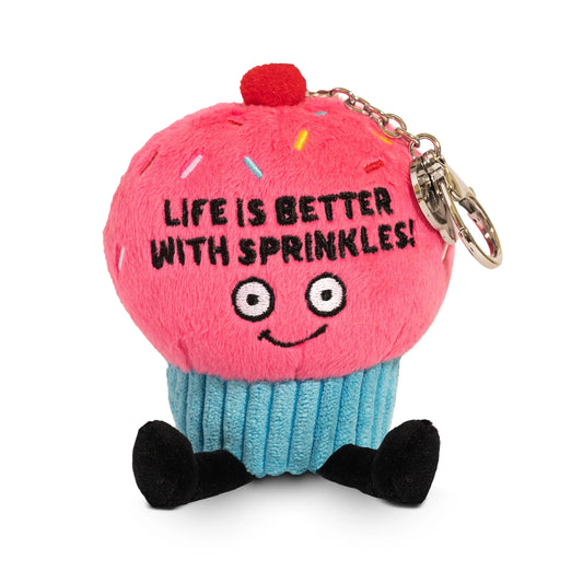 Punchkins cupcake plush bag charm life is better with sprinkles