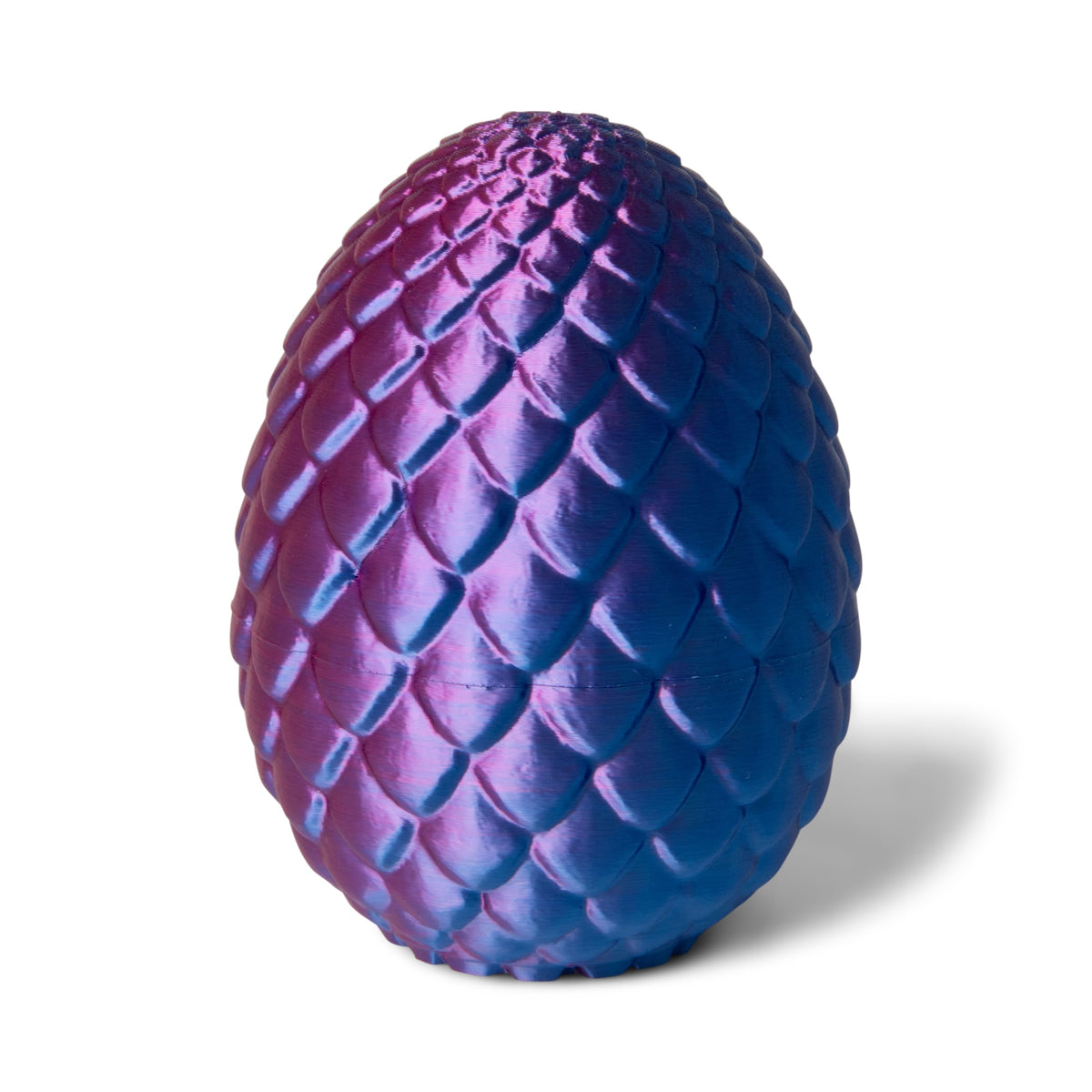 Close-up of the Purple/Blue giant dragon egg showing detailed scale texture