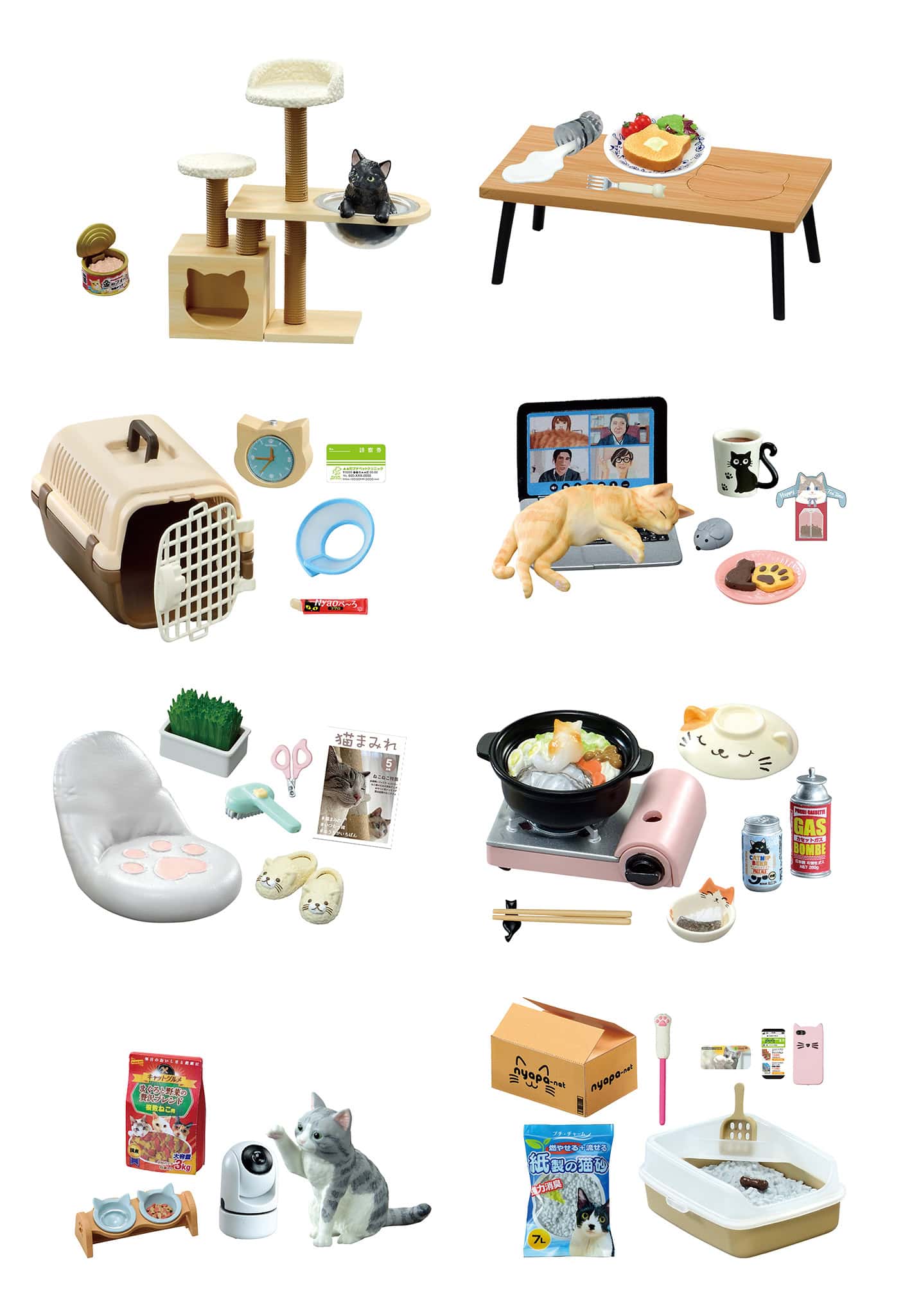 rement cat miniature blind box set
