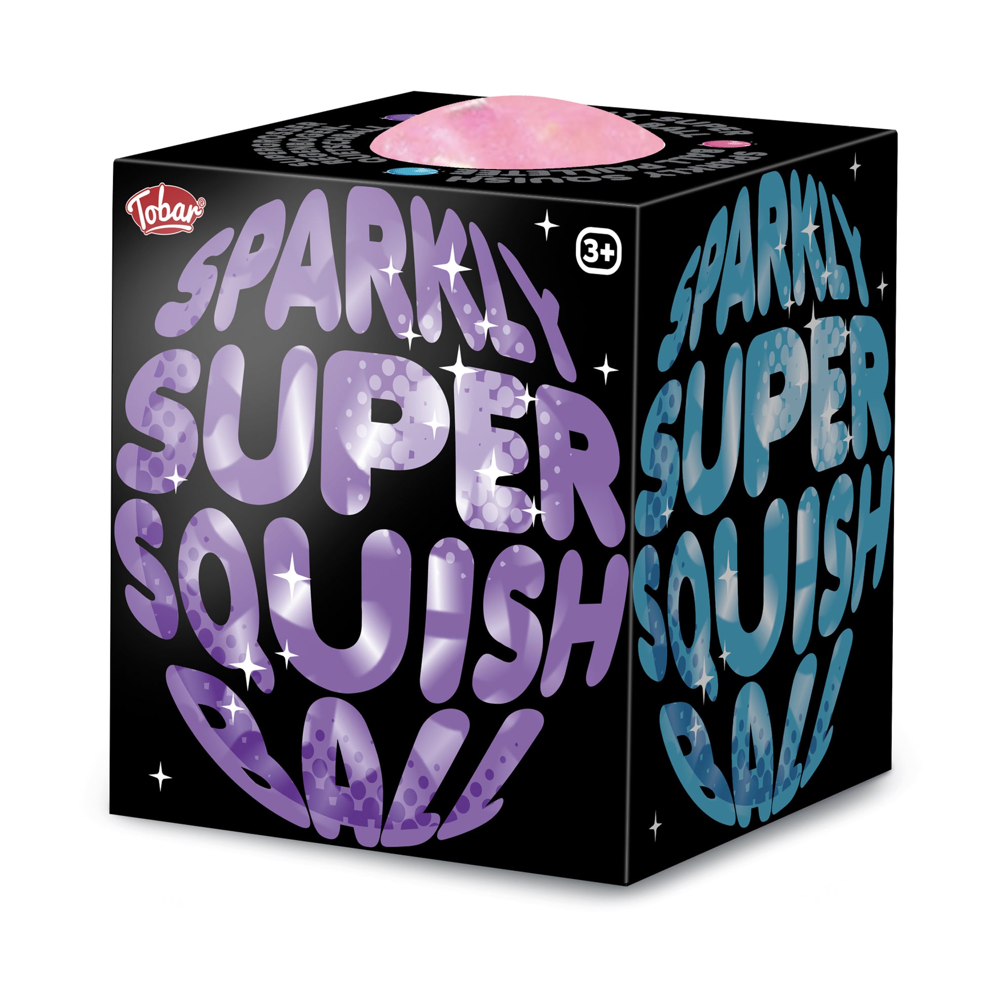 Pink Scrunchems Sparkly Super Squish Ball sensory toy