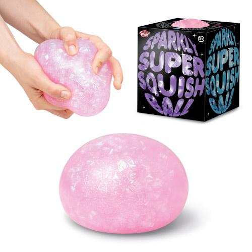 Scrunchems Sparkly Super Squish Ball toy and packaging set