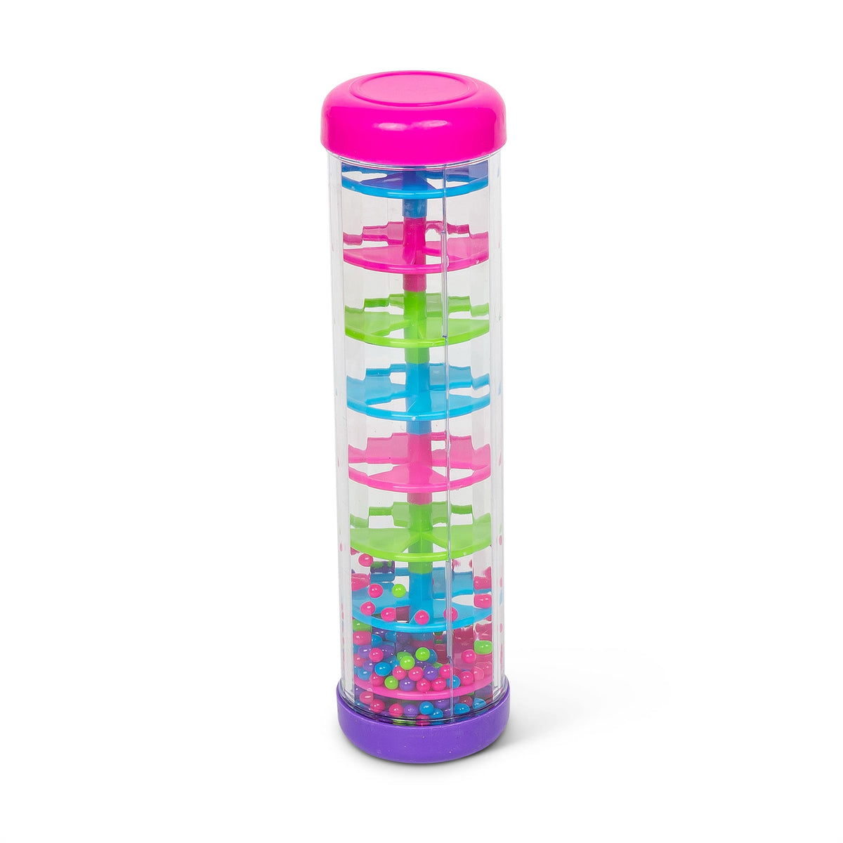 Sensory Rainmaker retail display box showing green, blue, purple, and pink cap colors