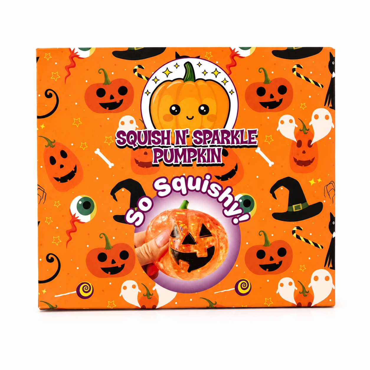 Squish N' Sparkle Pumpkin Zorbitz Halloween package
