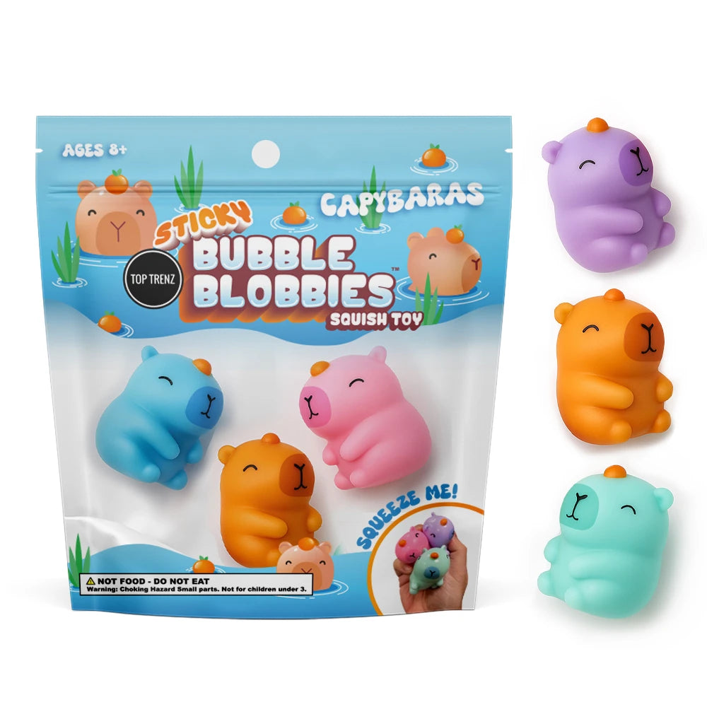 Sticky Bubble Blobbies Capybara – sticky fidget toy
