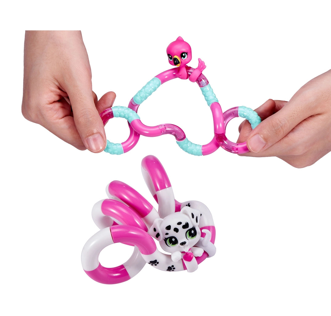 Tangle Pets fidget toys in hand size comparison sensory toys