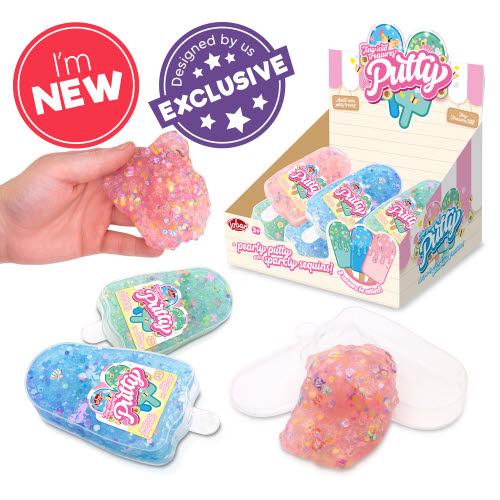 Tiny Iced Treasures sparkly putty with glitter