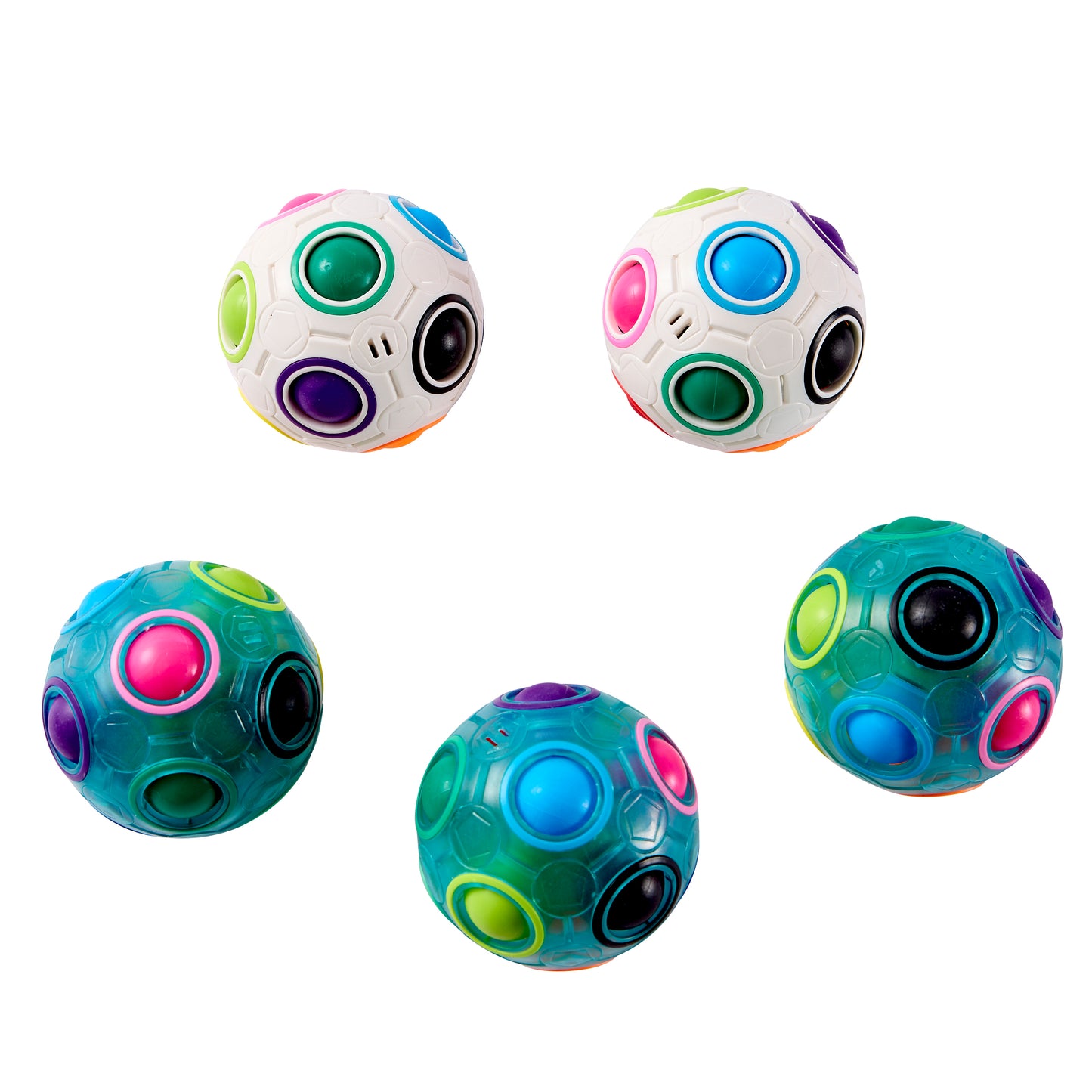 J'adore Color-Sphere Puzzle – Rainbow Fidget Ball Toy