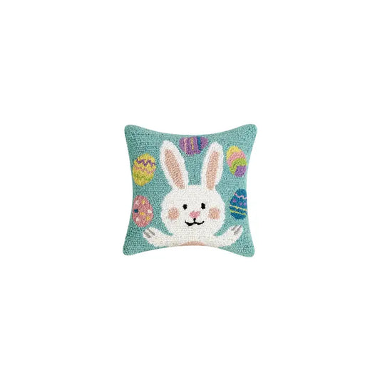 Bunny Juggling Eggs Hook Pillow cute gift product