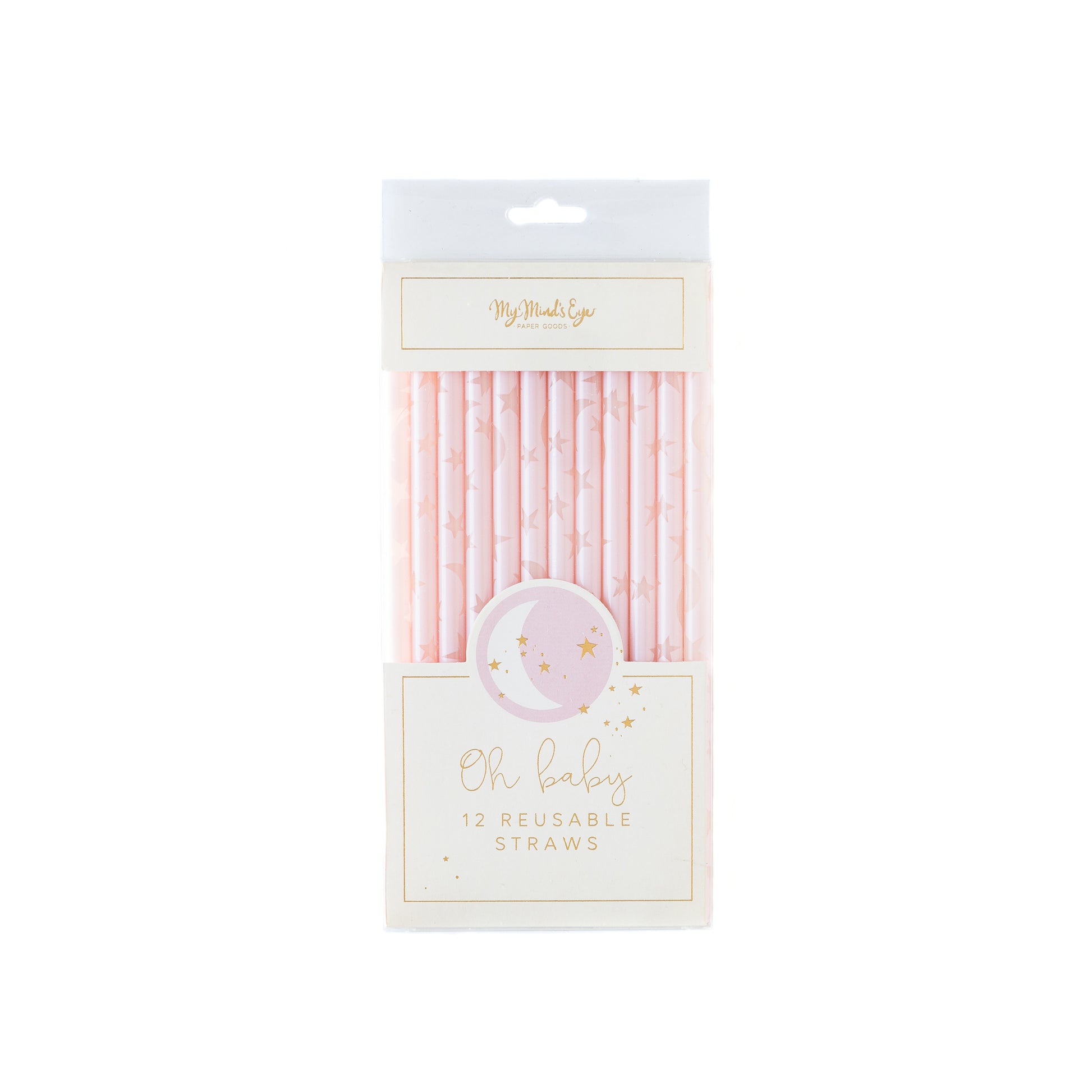 Baby Pink Reuseable Straws cute gift product
