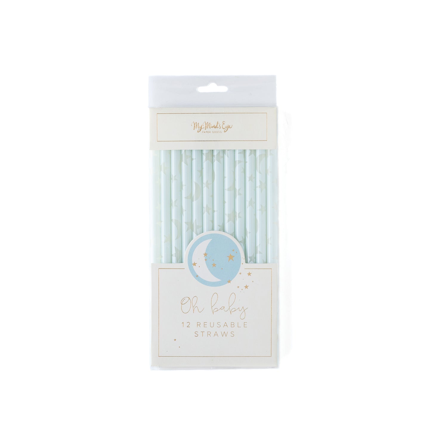 Baby Blue Reuseable Straws cute gift product