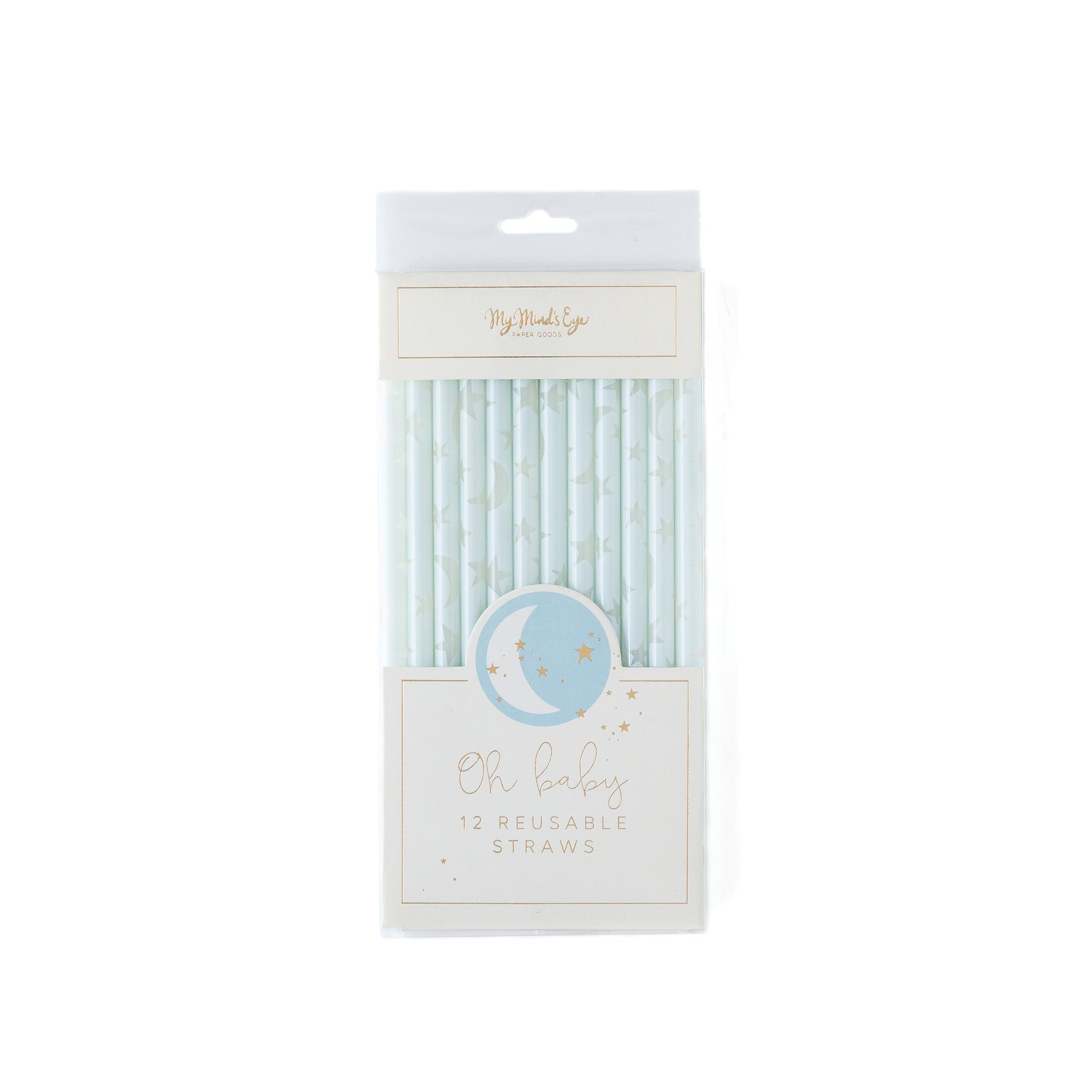 Baby Blue Reuseable Straws cute gift product