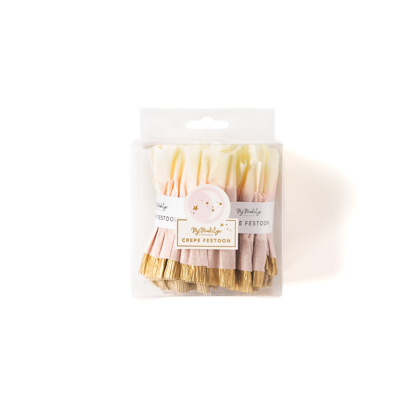 Baby Cream/Pink/Gold Crepe Paper Banner cute gift product