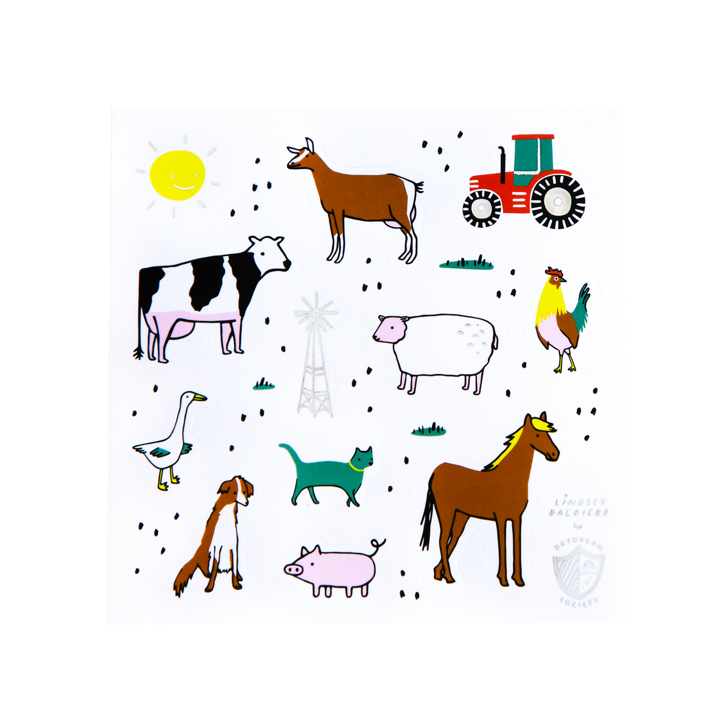 On the Farm Sticker Set cute gift product