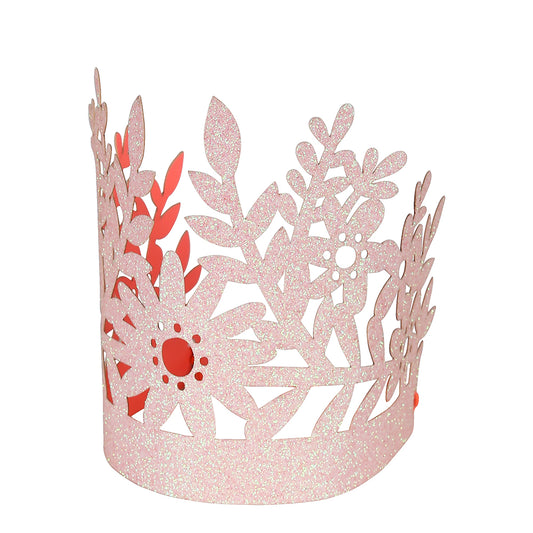 Pink Glitter Party Crowns cute gift product