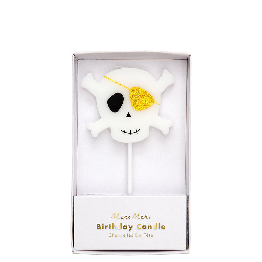 Large Skull & Crossbones Candle cute gift product