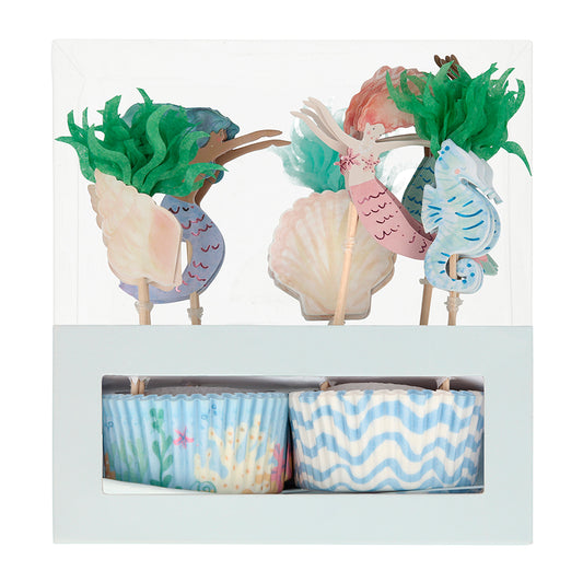 Meri Meri mermaid cupcake kit